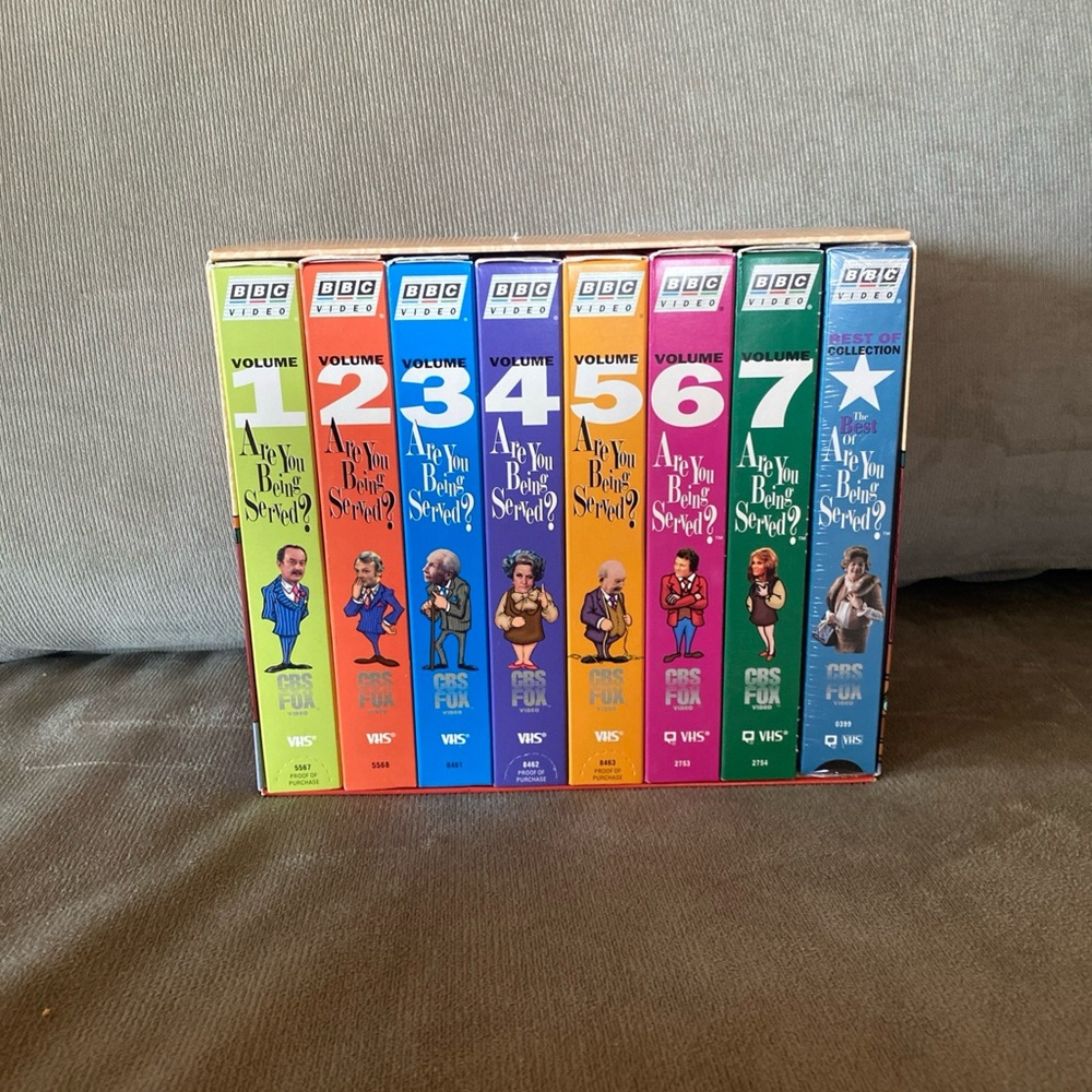 🛑SOLD🛑Are You Being Served 8 VHS Tape BBC Boxed Set